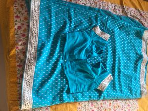 Elegant Blue Saree