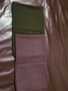 Combo Of 2Two-Tone Crinkle Scarves