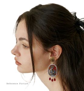 Handmade Medieval Style Clay earrings