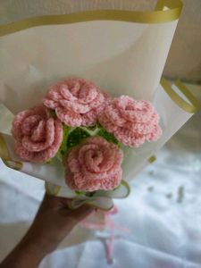 Crochet Rose Bouquet