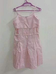 Pink Striped Sundress