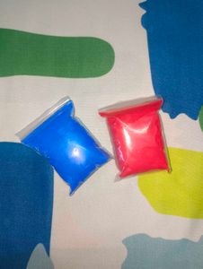 Air Dry Clay 2 Pics Red and Blue