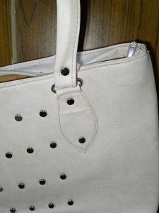 Free Lipsticks &amp; Studded White Tote Bag