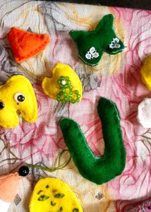 Handmade Decorative Set - Cute Alphabet & Animals