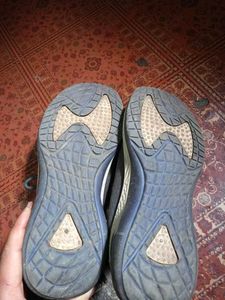 Fila Gray Knit Running Shoes