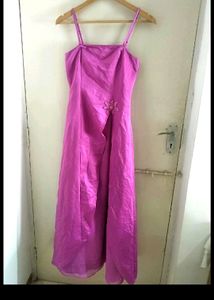 Pink Spaghetti Strap Formal Dress