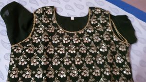 Sharara Suit With Flower Jwellery