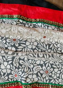 Saree With Embroidery Work
