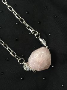 Rose Quartz Chain Necklace