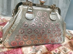 Beautiful Ladies Golden Bag 👜