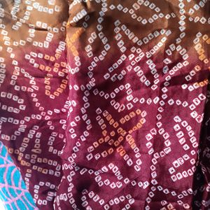 Bandhanii Chiffon Silk Saree