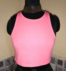 🆕Size S/M🎁Buy 2 Get 1 Free 🎁Pink Crop Tank Top