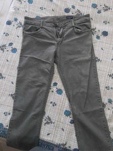 Grey Straight Leg Jeans