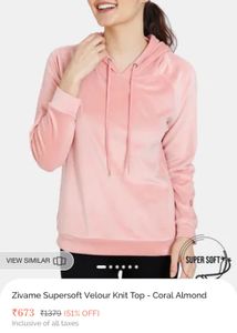 Zivame Velour Knit Top and pants