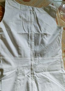 White Sleeveless One Piece