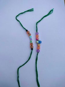 Green Tread Rakhi Combo