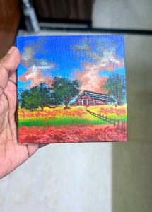 Mini Cabin landscape Art painting