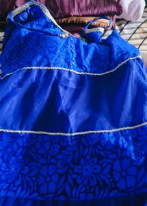 Elegant Blue Party Anarkali Suit