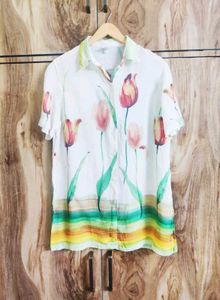 Offwhite Printed Shirt Size-38