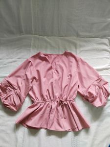 Diwali Offer!Pastel Pink Ruffled Top | Women