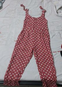 Peach Polka Dot Playsuit