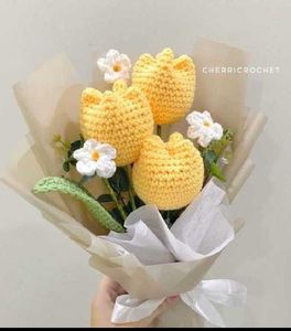 Crochet Tulip Bouquet