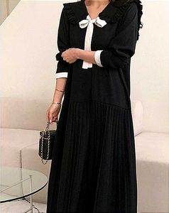 Cute Black Dress with Bow