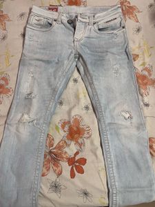 Distressed Denim Jeans