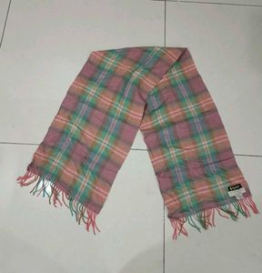 Unisex Pink Plaid muffler