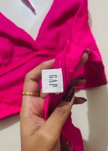 Pink Beachy Vibe Crop Top