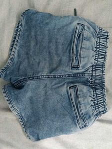 Rose Embroidered Denim Shorts