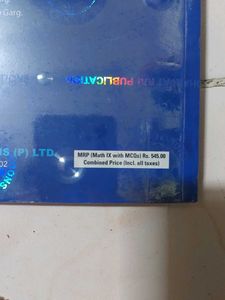 R.D. Sharma Class IX Mathematics Books