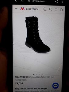 Shuz Touch Women Black Solid High-Top Heeled Shoes