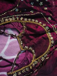 Burgundy Indian Frock