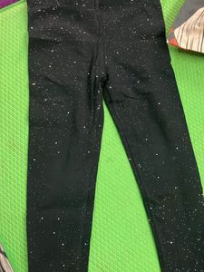 Black Glitter Jeggings 1-4 Years