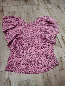 Pink Floral Top