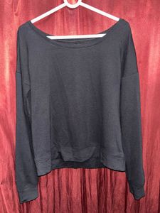 black long sleeve top 🌸with Gift 🎁