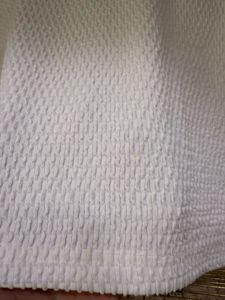 White Textured Crop Tshirt