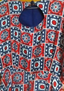 Blue And Red Multi Colour