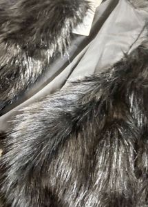 HNM Faux Fur Black Jacket New