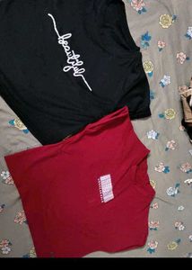 2crop Tshirt Used Just 2_3 Time No Coin