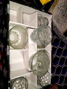 Set of Decorative Glass Bowls