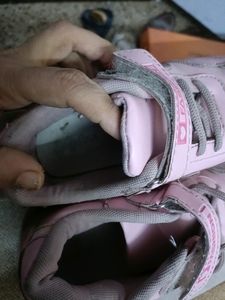 Girls Barbie Print Pink Shoes In 13 Number
