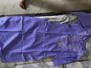 Pure Cotton chikankari kurti,Totally New, Not Used