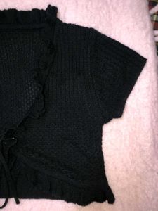 Black Knit Top