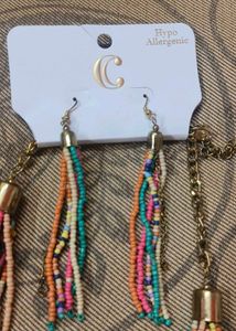 New Antique Beads Necklace Multi Colour