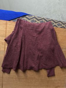 Maroon Long Sleeve Top