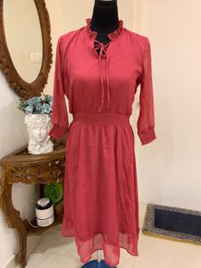 Chic Red Midi Dress