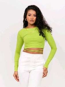 Neon Green Long Sleeve Top