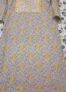 Cotton Kurta Set With Dupatta